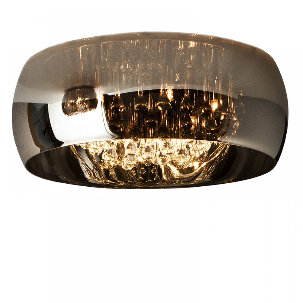 Plafon Led Argos Cromo Lagrimas Tipo Murano 6 G9 6W 508030