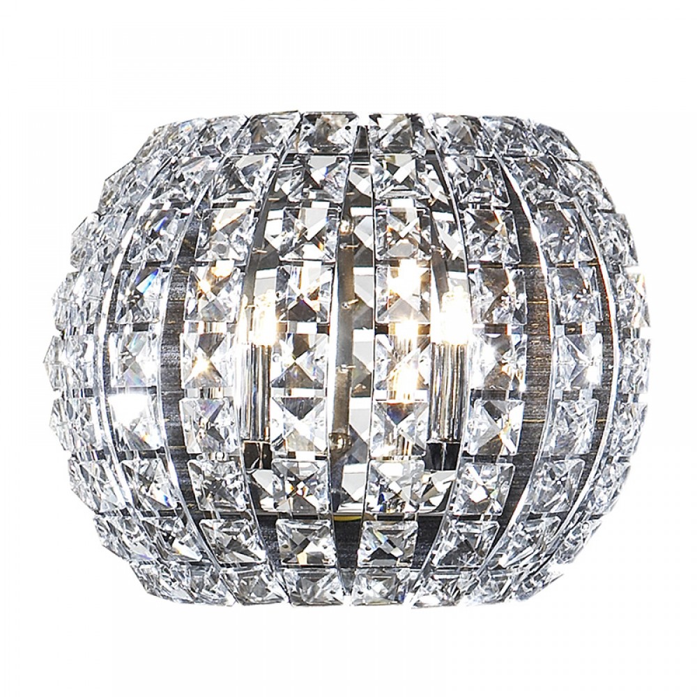 Aplique Led Diamond 2L Cromo Copens Cuadrados 508323