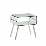 Mesita Glass Ii Pata Blanca 552933