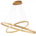Lampara Grande Elipse Oro Dim 652043B