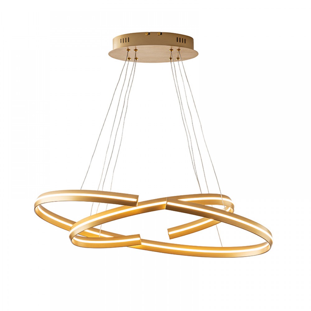 Lampara Elipse Oro Dimable 652138B