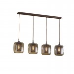 Lampara Led Fox Metal Cristal 4L 653422