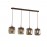 Lampara Led Fox Metal Cristal 4L 653422