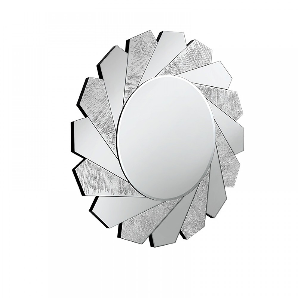 Espejo Flavia Ø100 Cm Plata 678322