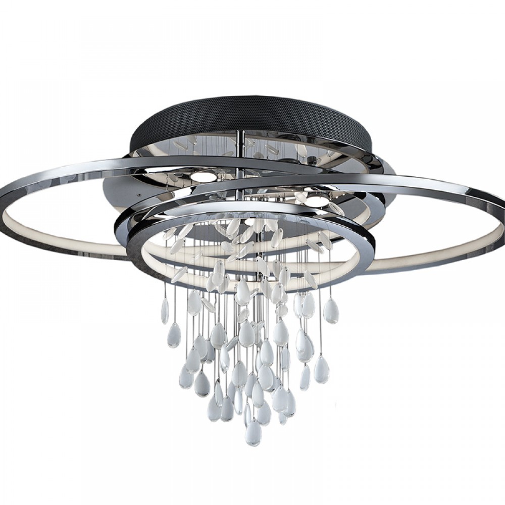 Plafon Led Bruma Cromo Lagrimas 68W -5 Gu10 7W 696318