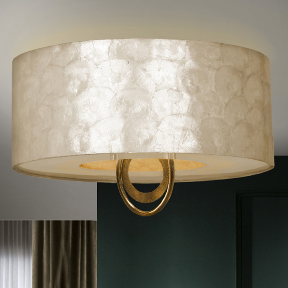 Plafon Led Eden Oro Y Nacar 10W 4 E27 716478