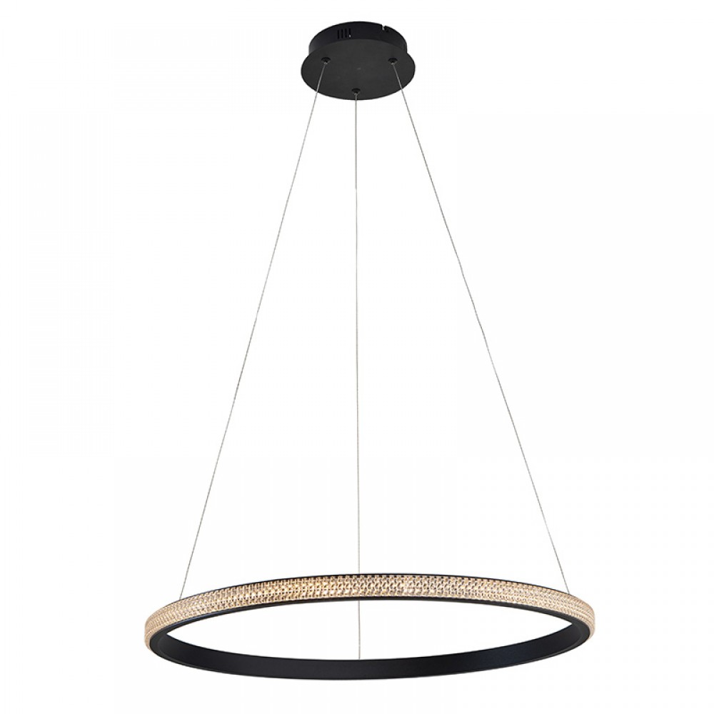 Lampara Ring 1 LED Aro Negro 717526