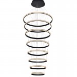 Lamp Ring 8 Aros Negro Dim 4000K 717694B