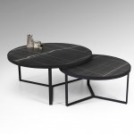 Set Mesas Naira Marmol negro 719232