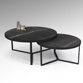 Set Mesas Naira Marmol negro 719232
