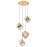 Lampara Priscila 4 Luces Oro 720403