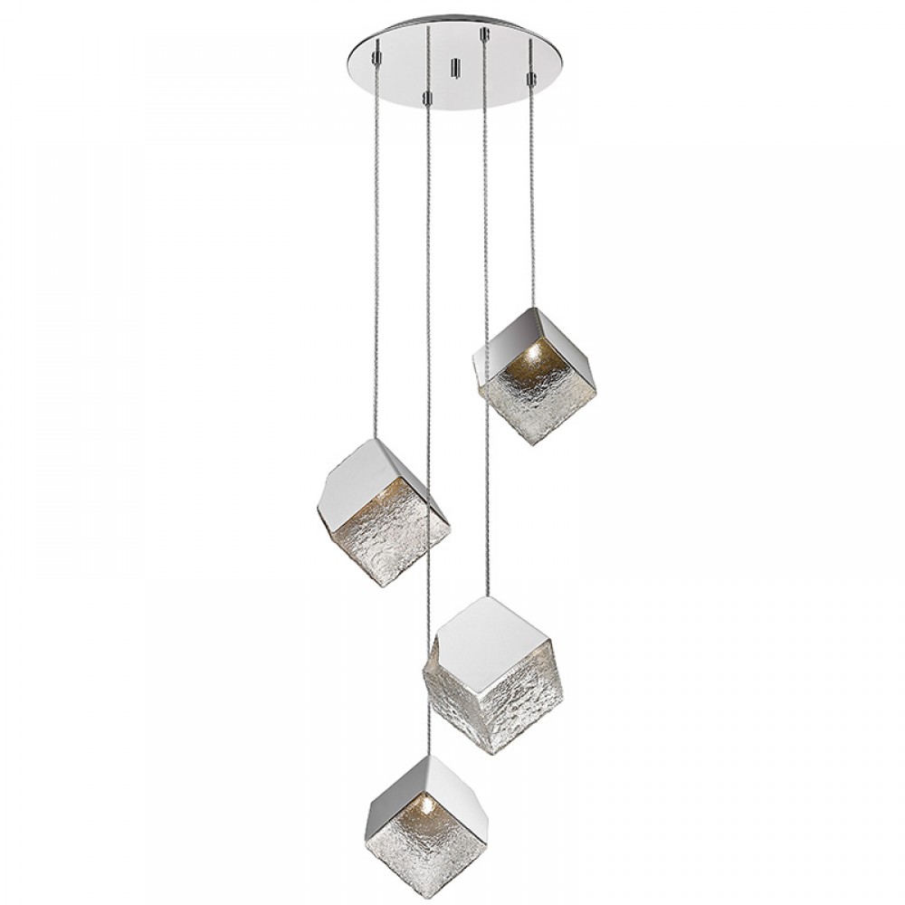 Lampara Priscila 4 Luces Cromo 720410