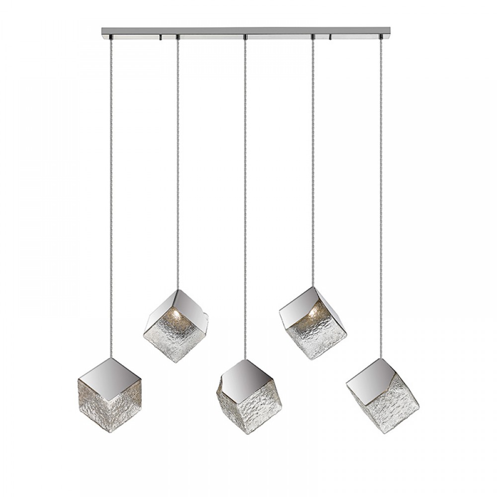 Lampara Priscila 5 Luces Cromo 720588