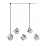 Lampara Priscila 5 Luces Cromo 720588