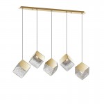 Lampara Priscila 5 Luces Oro 720595