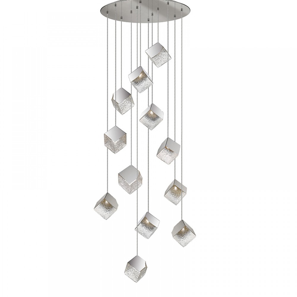 Lampara Priscila 12 Luces Cromo 721240