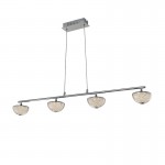 Lampara Led Lua Cromo 4 Tulipas 21W 726281