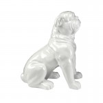 Figura Bulldog Grande Blanca 738613