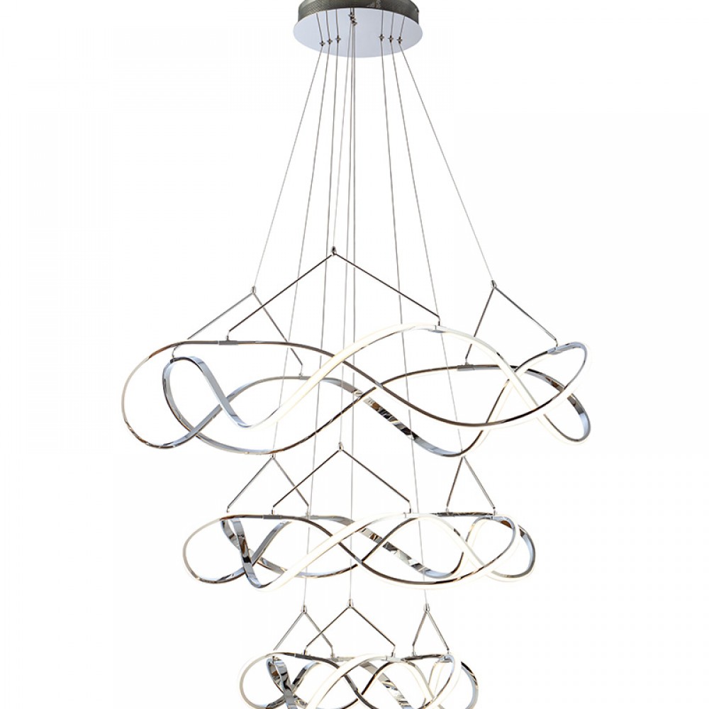 Lampara Molly 110Ø 3 Aro Cromo Dimable 763431B