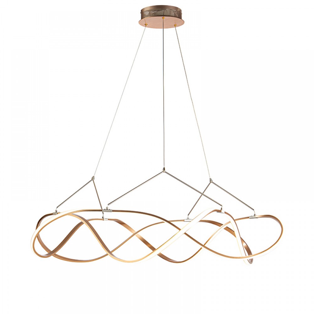 Lampara Led Molly 110Ø Oro Rosa Dim 763592D