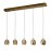 Lampara Led Rocio Oro 5L Cristal Champan Burbujas 783627