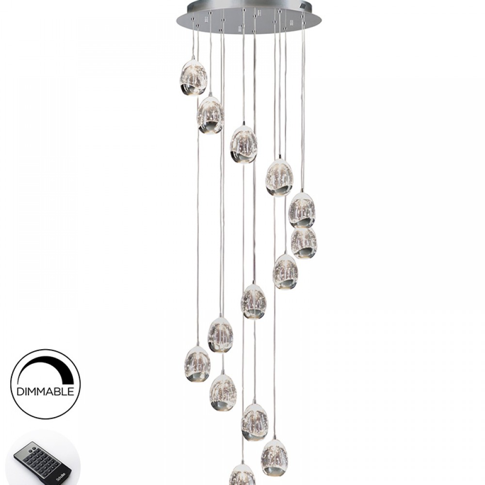 Lampara Led Rocio Cromo 14L dimable 785635B