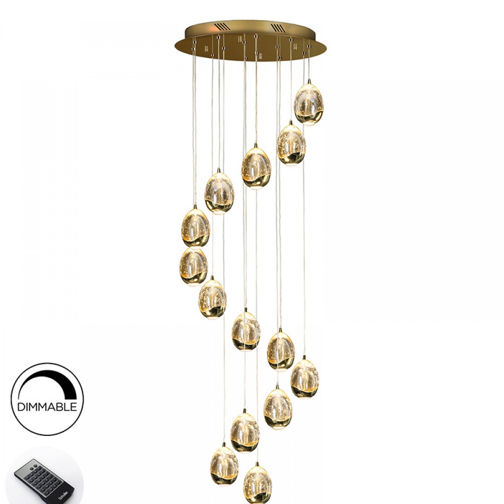 Lampara Led Rocio Oro 14L Dimable 785648B