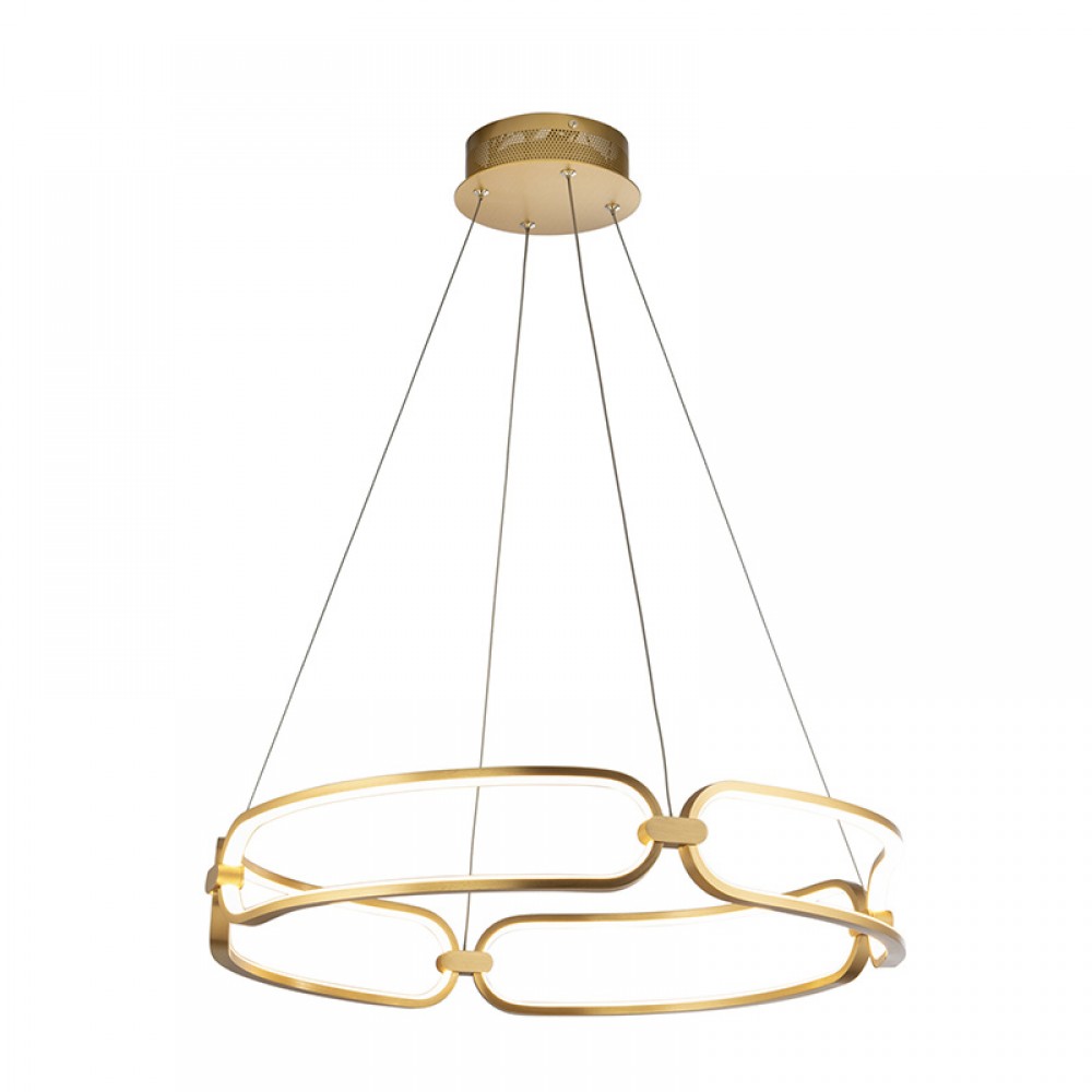 Lampara Led Colette 60Ø Oro Rosa Dim 786716D