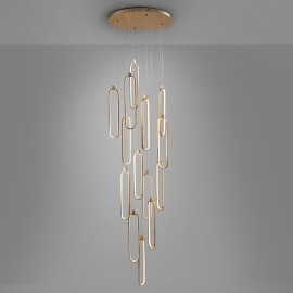 Lampara Colette 14 Luces Oro Rosa Dimable 787433D