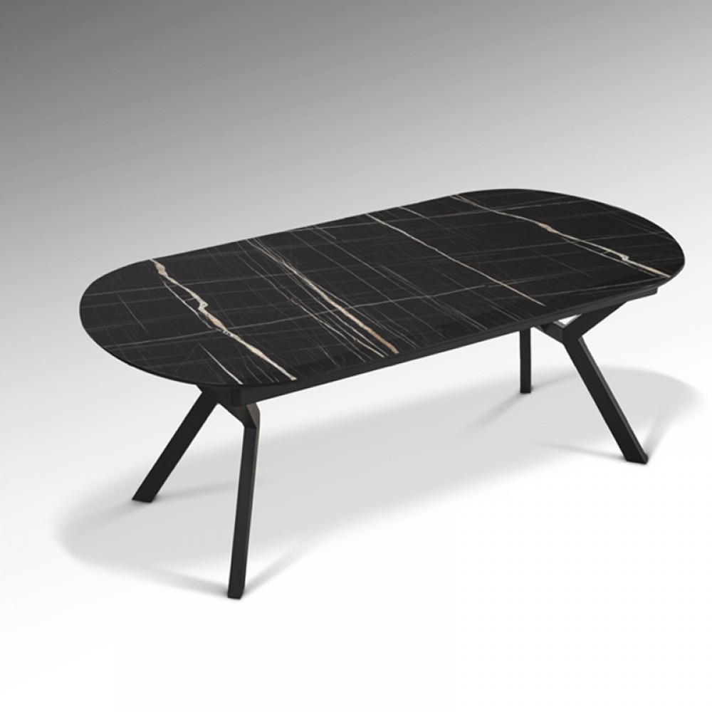 Mesa Comedor Antea Marmol Negro 789235