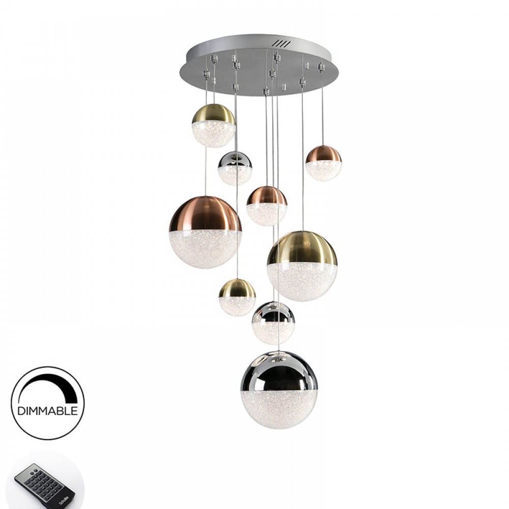 Lampara 9L Led Sphere Colgante Ø50 Dimable 793091B