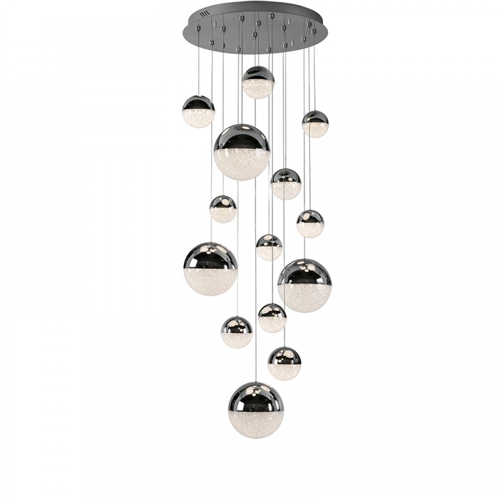 Lampara 14L Led Sphere Cromo Ø60 Dim 793269B