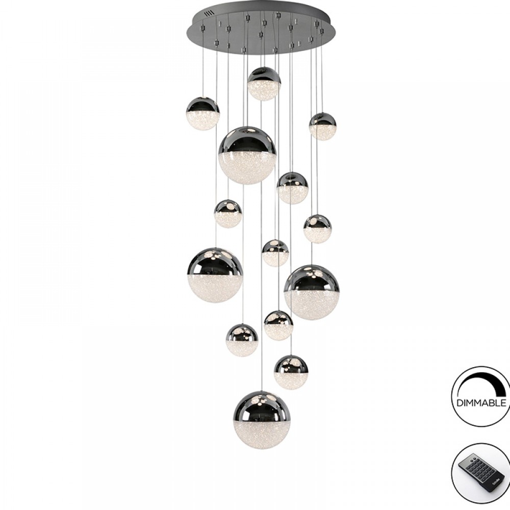 Lampara Sphere 14 Luces Cromo 793269GD