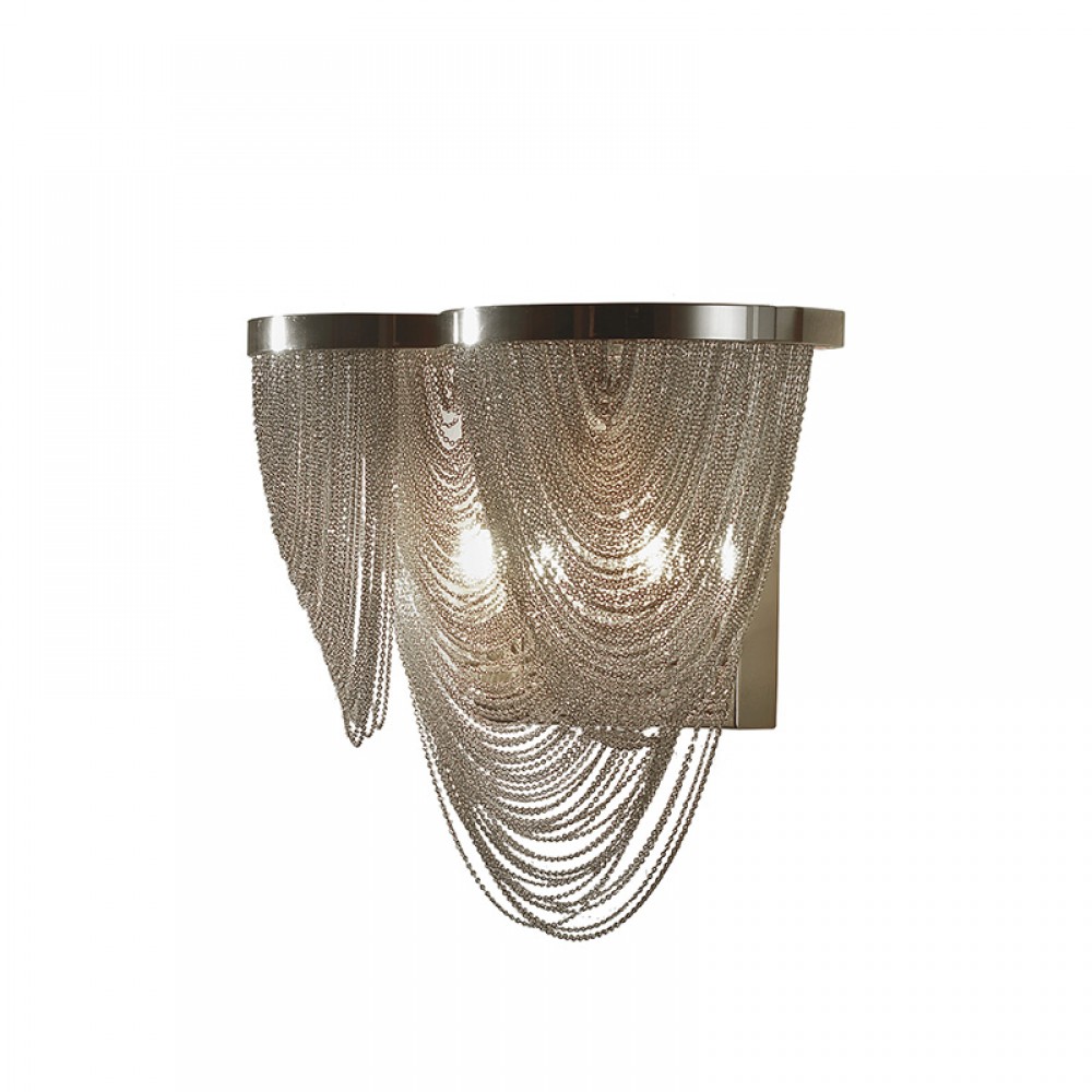 Aplique Led Minerva 2L Cadenas Metal En Niquel 872712