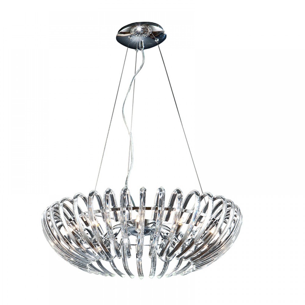 Lampara Ariadna Cromo Cristal 12Xg9 876113