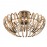 Plafon Led Ariadna Cromo Tulipa Barras Cristal 9 G9 6W 876360