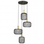 Lampara Osiris 4 Luces Oro-Negro 910477