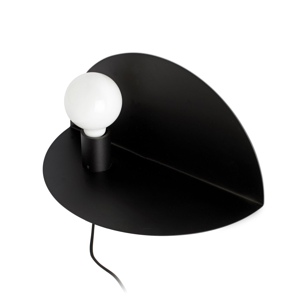Faro Nit Aplique Izquierdo Negro 1xE27 01004