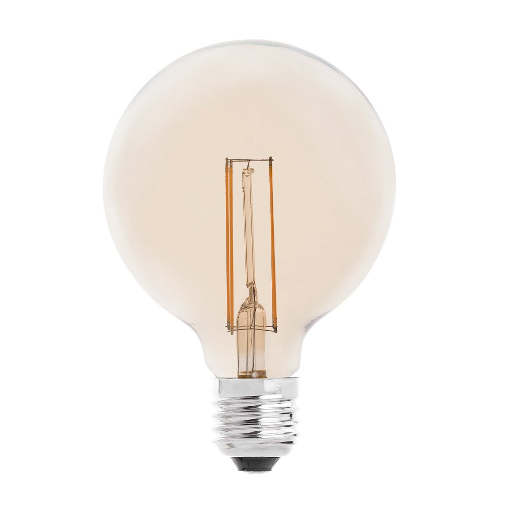 Faro Globo Filamento Ambar Led E27 4W 2200K 400Lm Ø95 17429