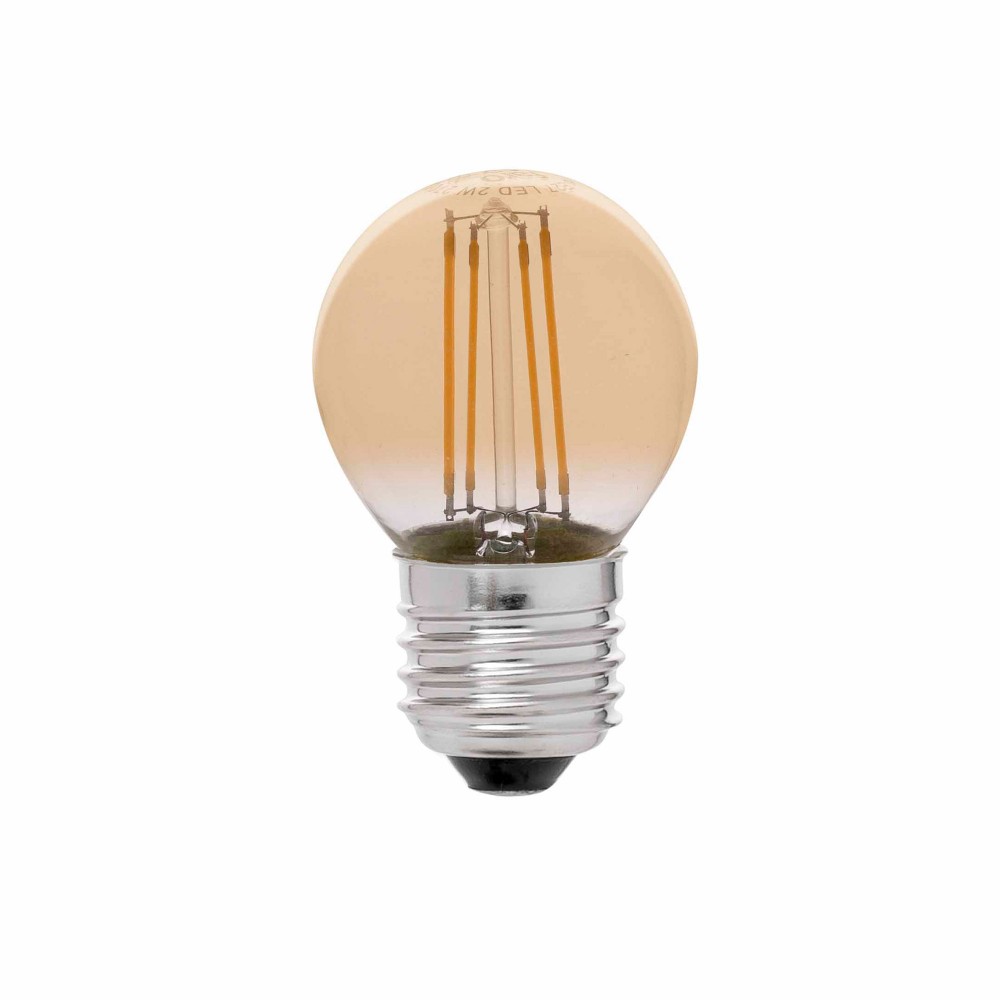 Faro G45 E27 Led 4W Filamento Ambar Dimable 2200K 17493