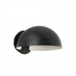 Faro Dominica Aplique  Pantalla Negra 1xe27