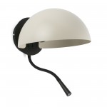 Faro Dominica Aplique Beige 1x E27  Lector Led 1w 3000k
