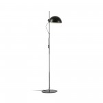 Faro Dominica Pie De Salon Pantalla Negra 1xe27