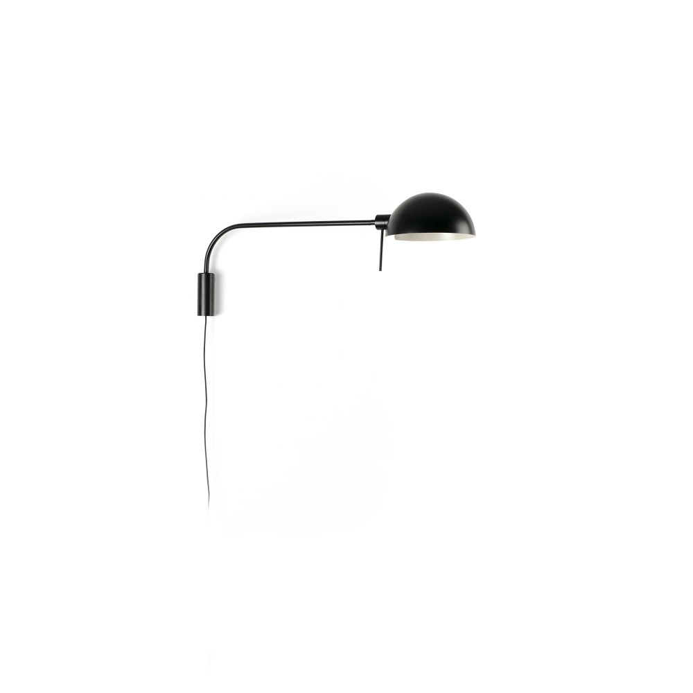 Faro Dominica Aplique Xl Pantalla Negra 1xe27