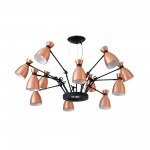 Faro Retro Colgante Cobre 12L E14 Max 20W 20047