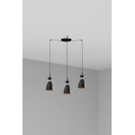 Faro Retro Colgante Negro-Cobre 1Xe14 20W 3L 20050-3L