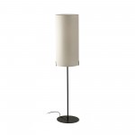 Faro Nila Pie De Salón Negro Pantalla L Blanco R. 1xe27
