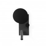 Faro Klee Aplique Dcho Negro Led10w Lector 3w 2700k Dim