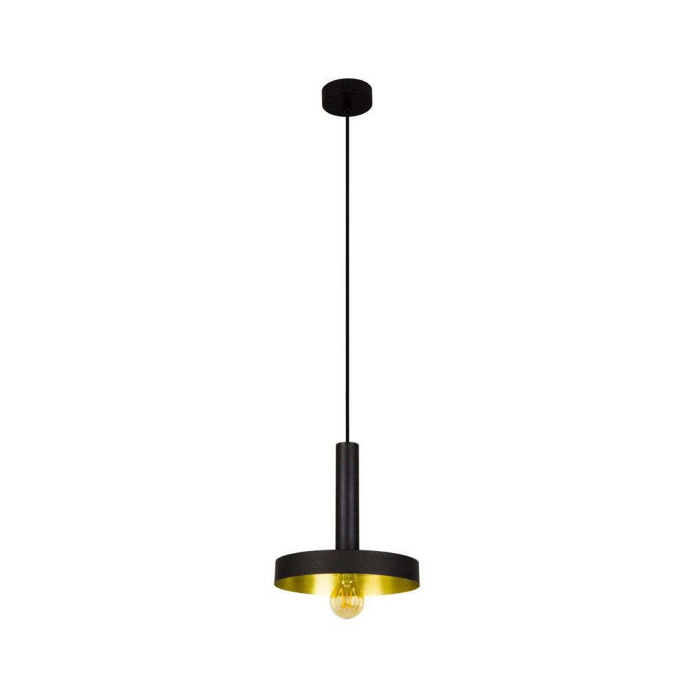 Faro Whizz Colgante Negro-Oro Satinado E27 60W 20160