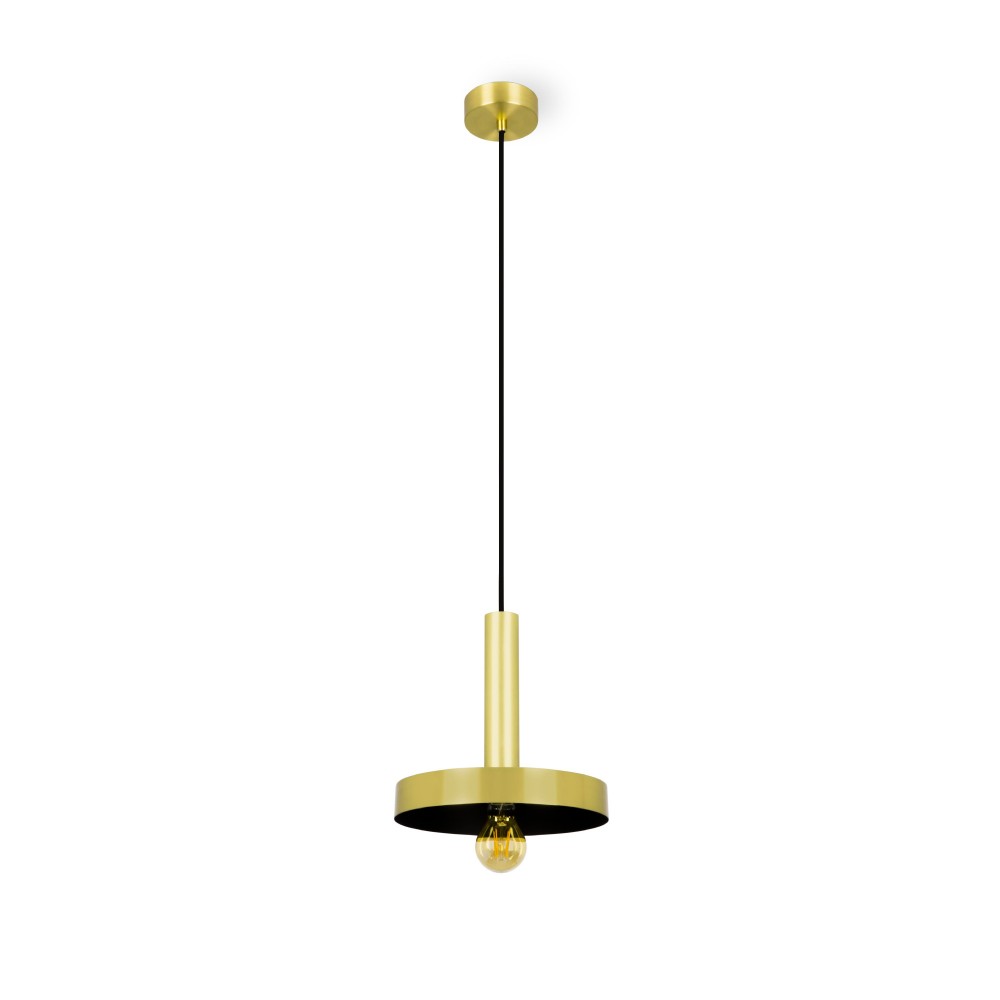 Faro Whizz Colgante Oro Satinado-Negro E27 60W 20161
